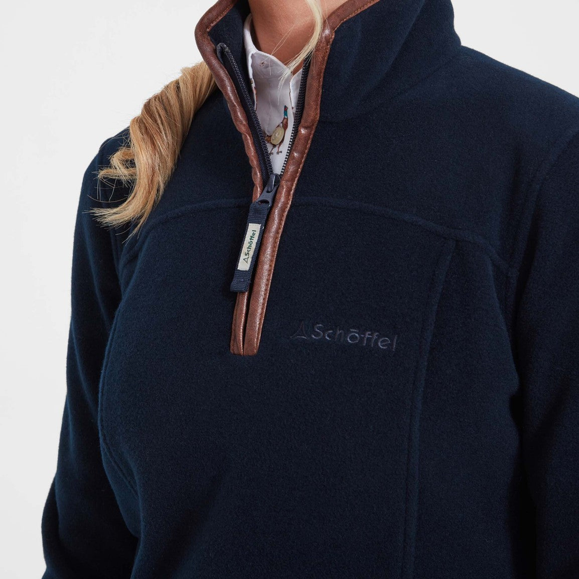 Schoffel Ladies Tilton 1/4 Zip Fleece - Navy