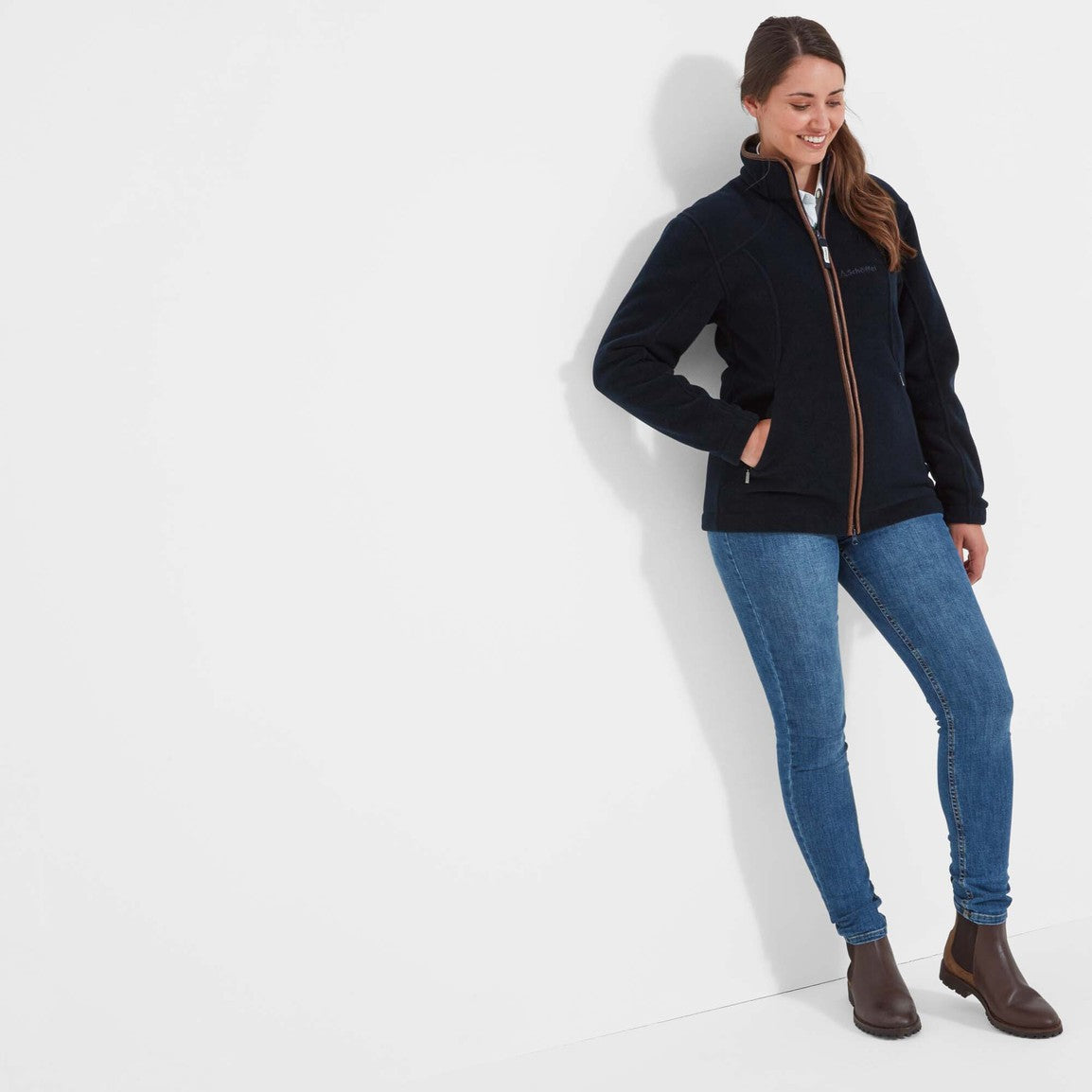 Schoffel Ladies Burley Fleece - Navy