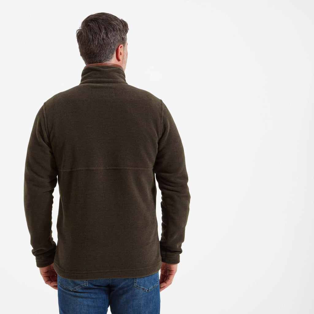 Schoffel Mens Berkeley 1/4 Zip Fleece - Dark Olive
