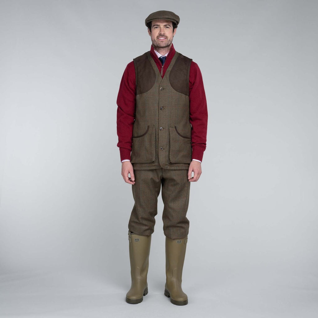 Schoffel Mens Ptarmigan Tweed Waistcoat - Buckingham Tweed