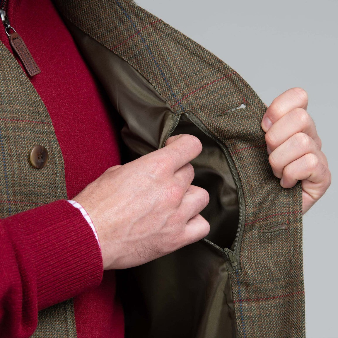Schoffel Mens Ptarmigan Tweed Waistcoat - Buckingham Tweed
