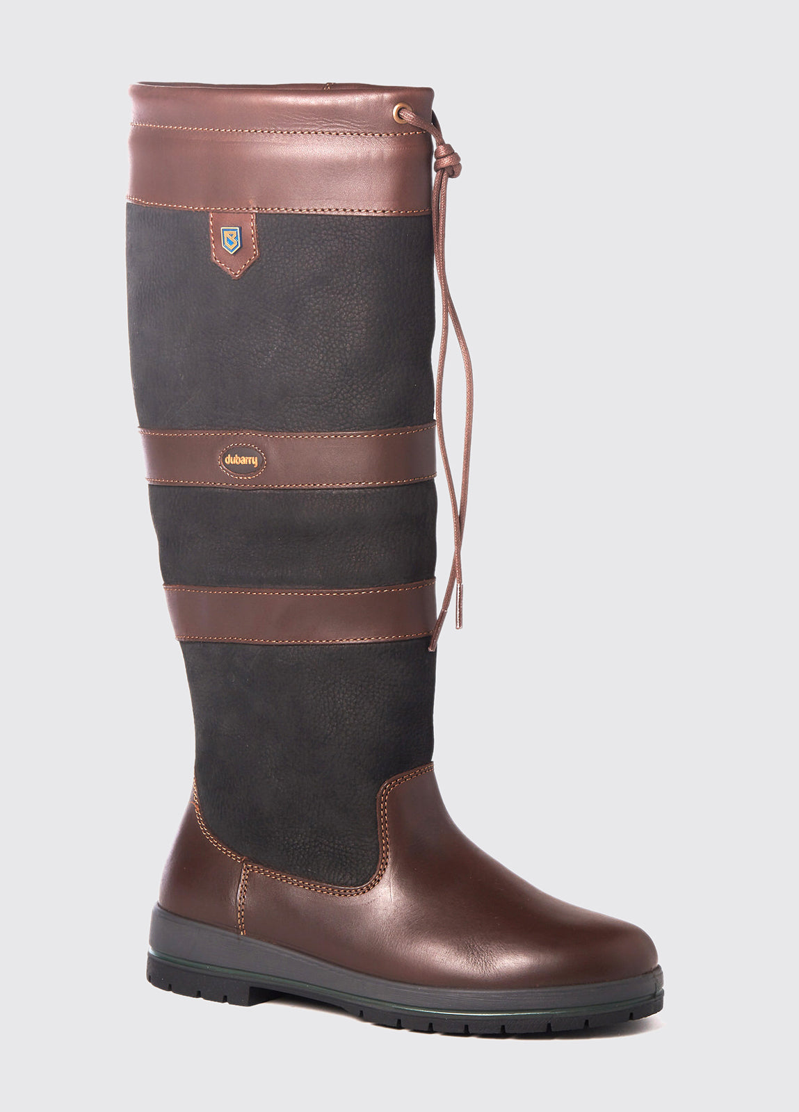 Dubarry Womens Galway Country Boot - Black/Brown