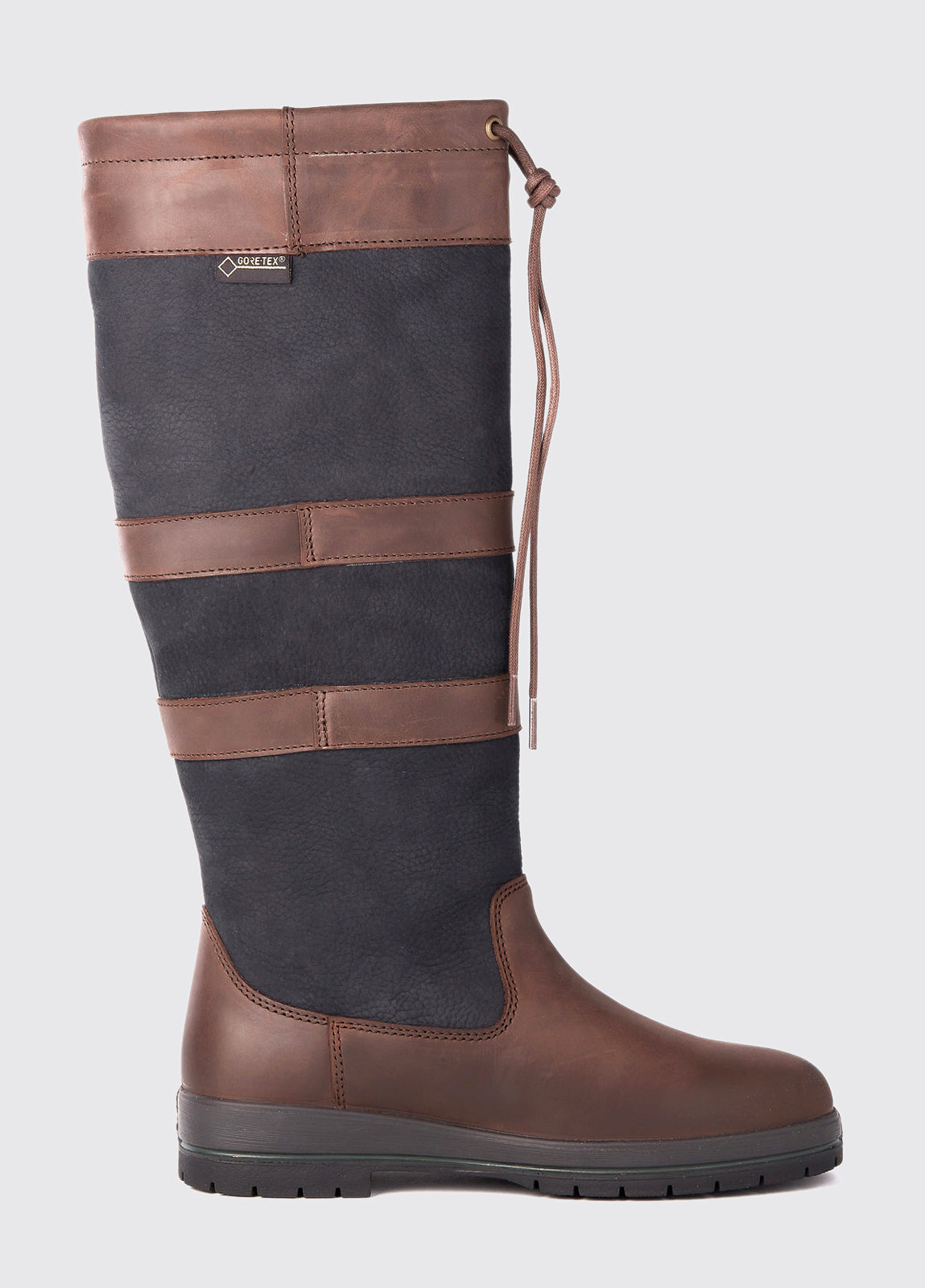 Dubarry Womens Galway Country Boot - Black/Brown