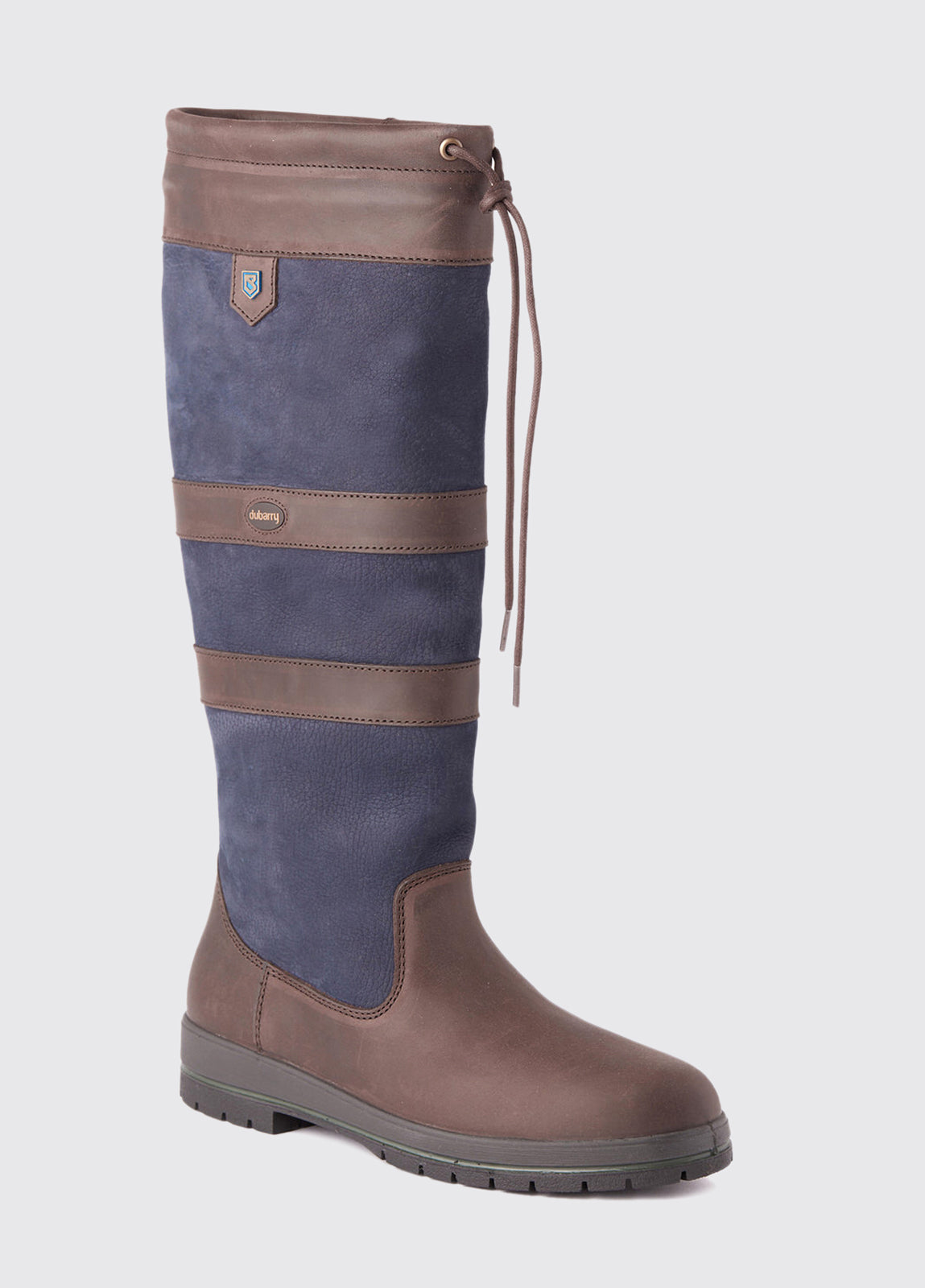 Dubarry Womens Galway Country Boot - Navy/Brown