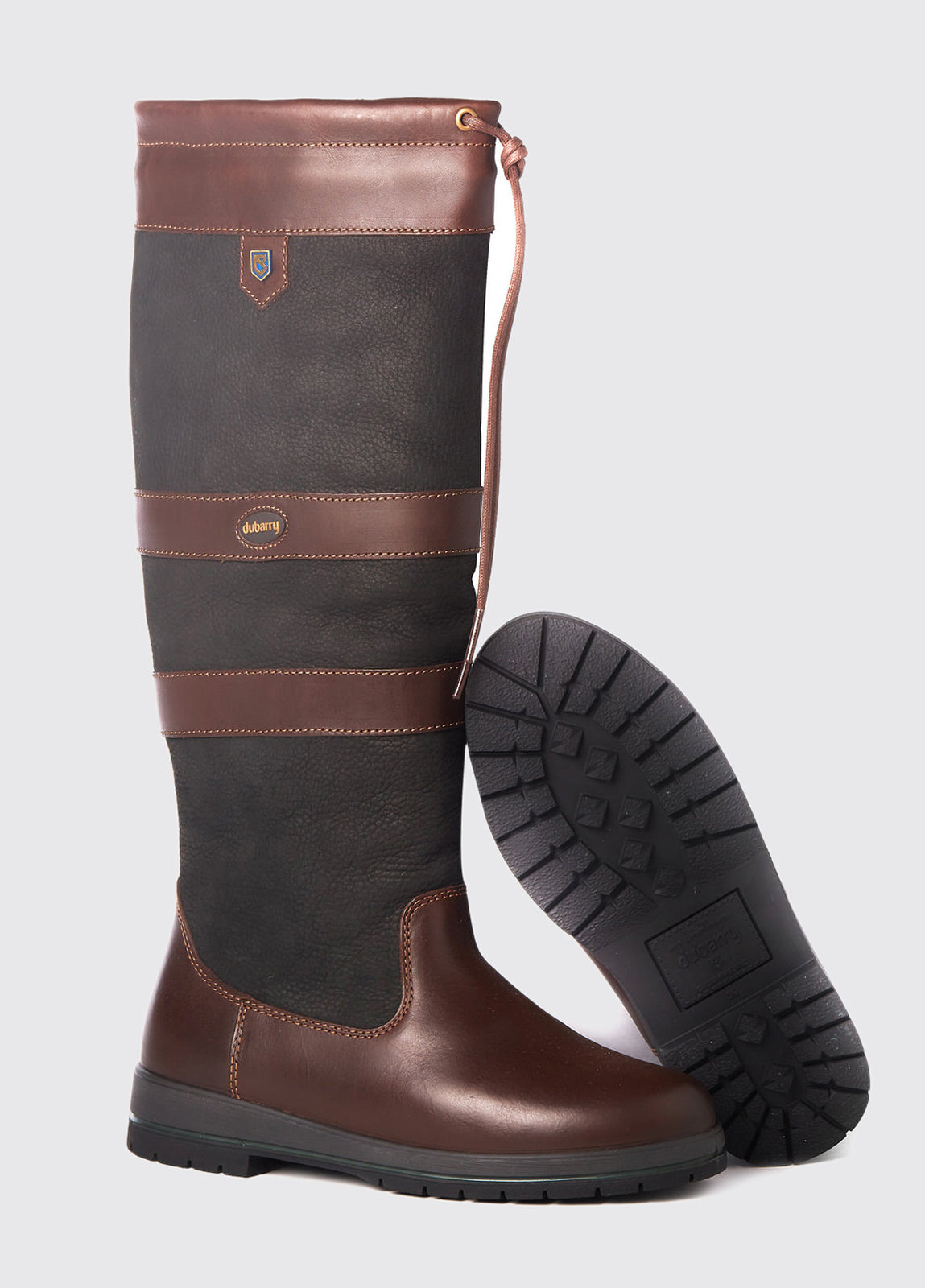 Dubarry Womens Galway Extrafit Country Boot - Black/Brown