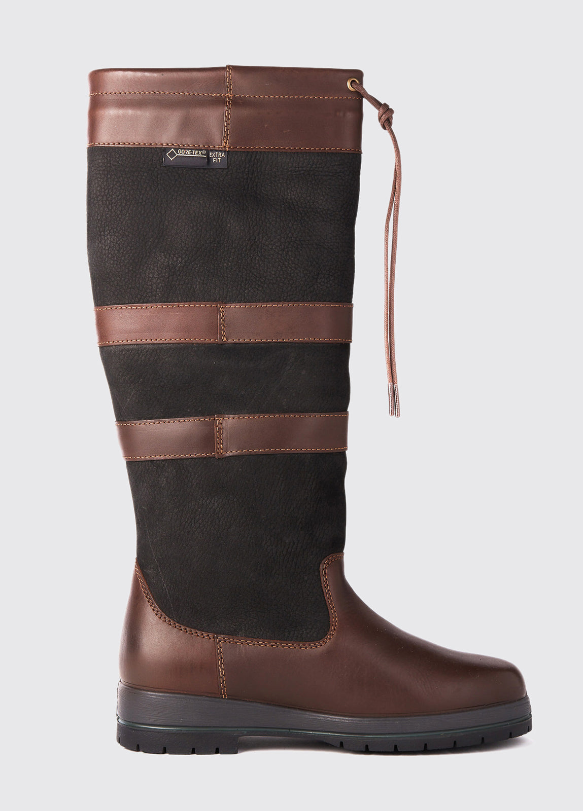 Dubarry Womens Galway Extrafit Country Boot - Black/Brown