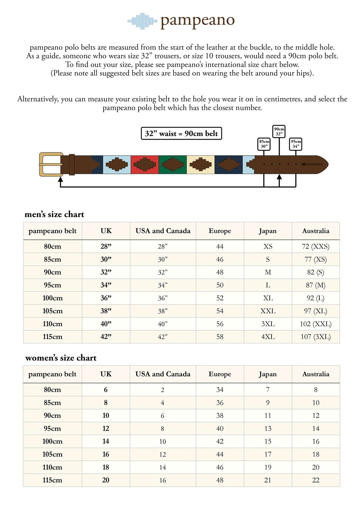 Pampeano 'Azules' Polo Belt