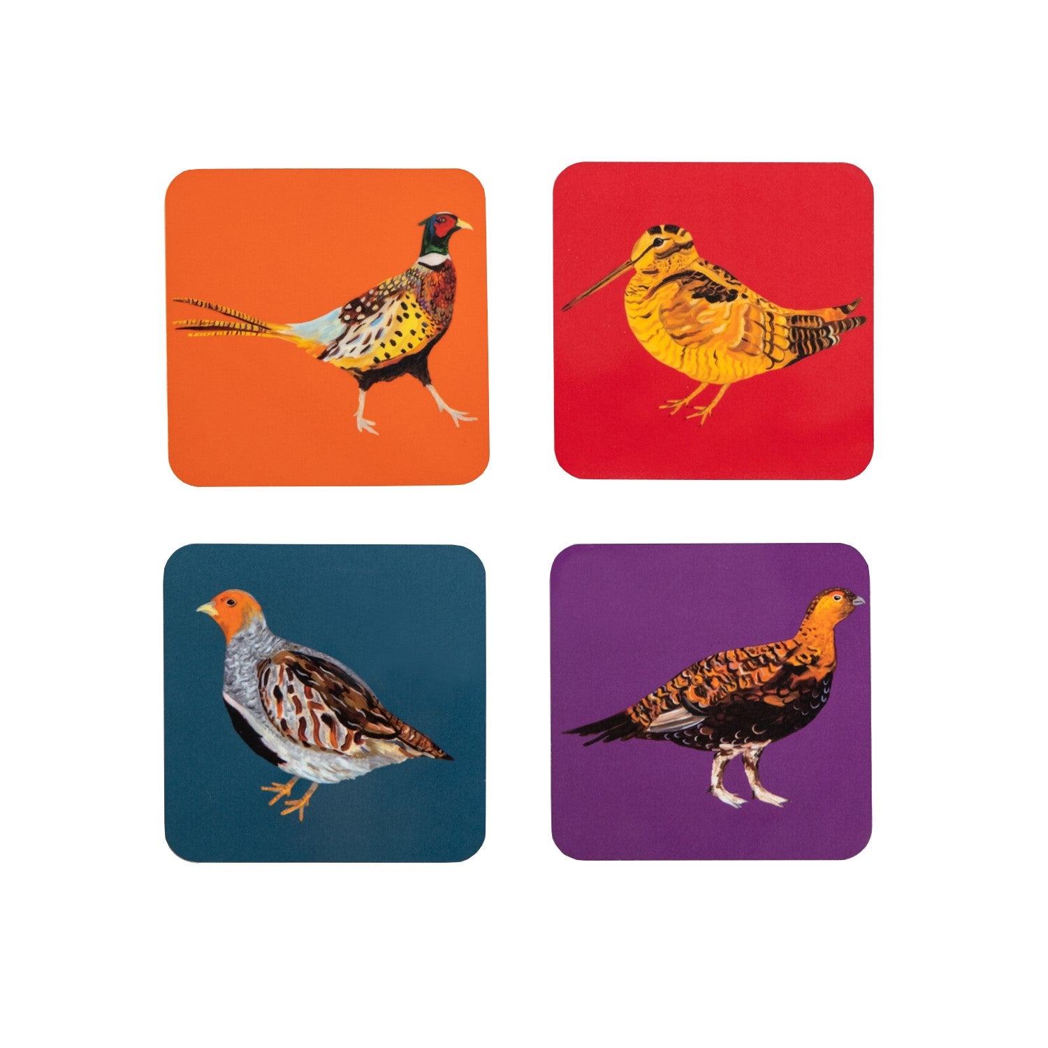 Alice Straker Game Birds Coasters
