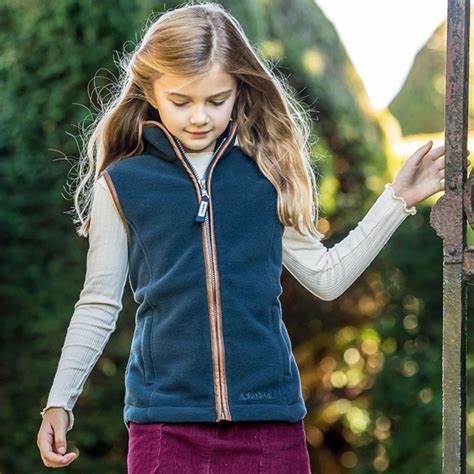 Schoffel Little Lyndon Fleece Gilet - Navy