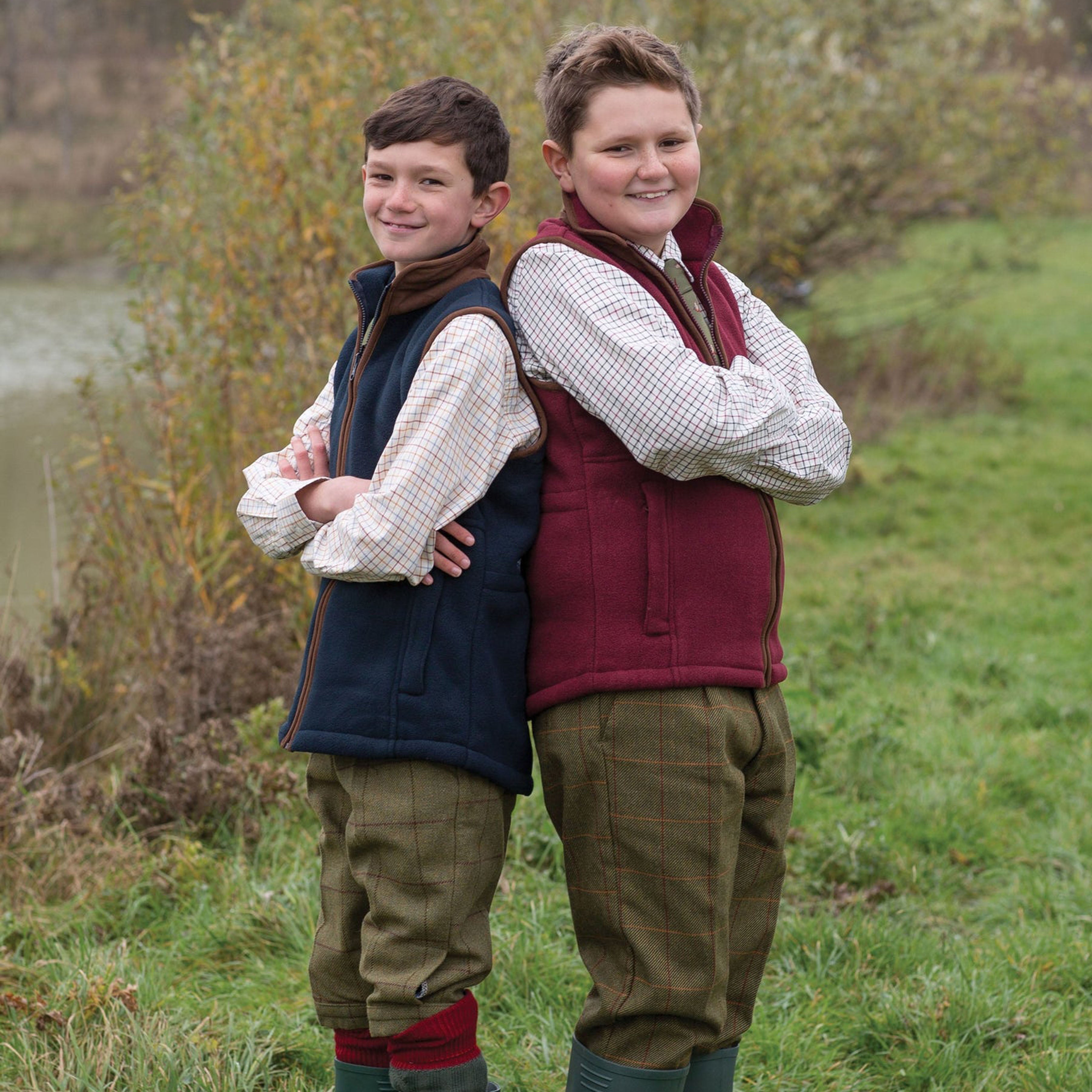 Alan Paine Aylsham Children's Fleece Waistcoat -  Green