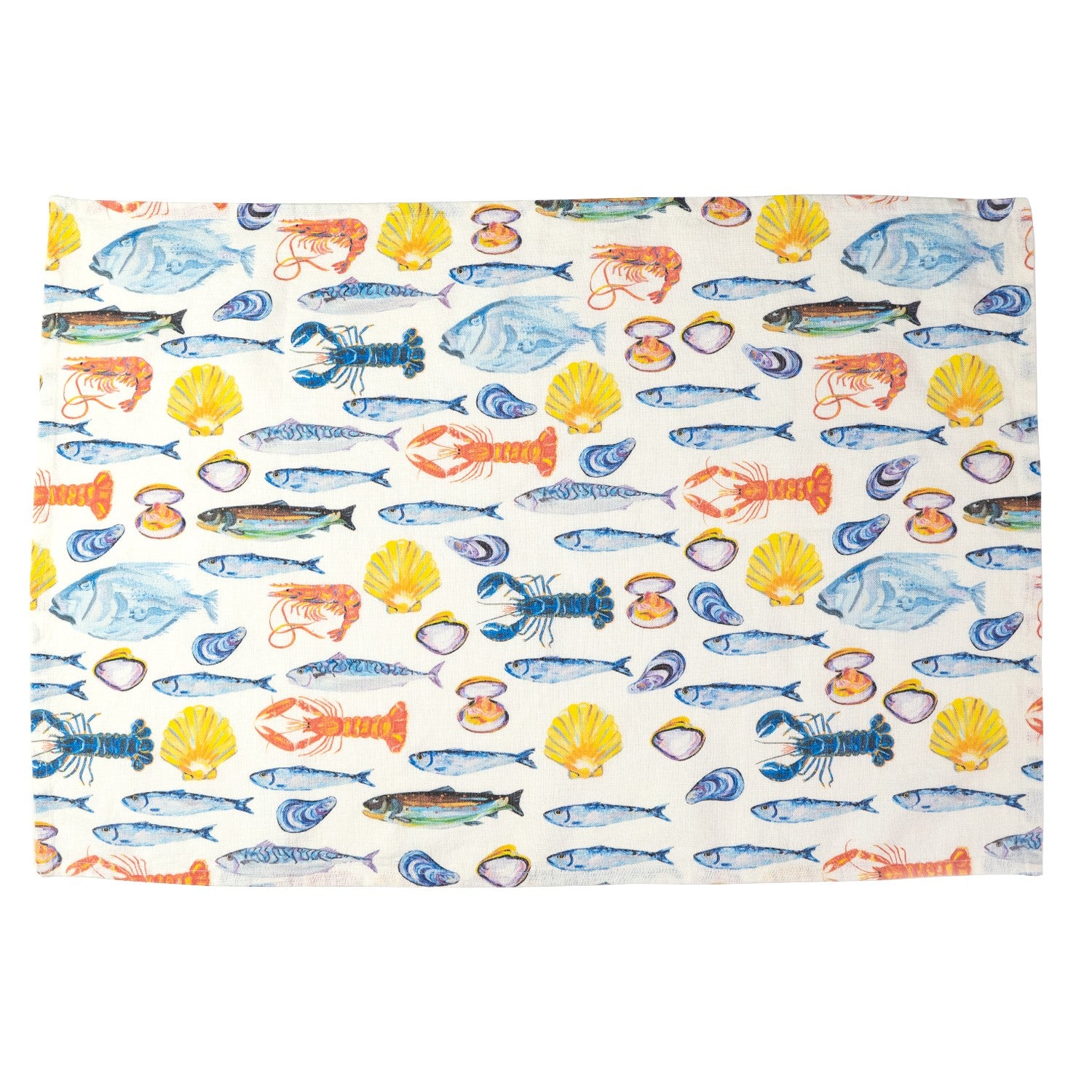 Alice Straker Fish Tea towel
